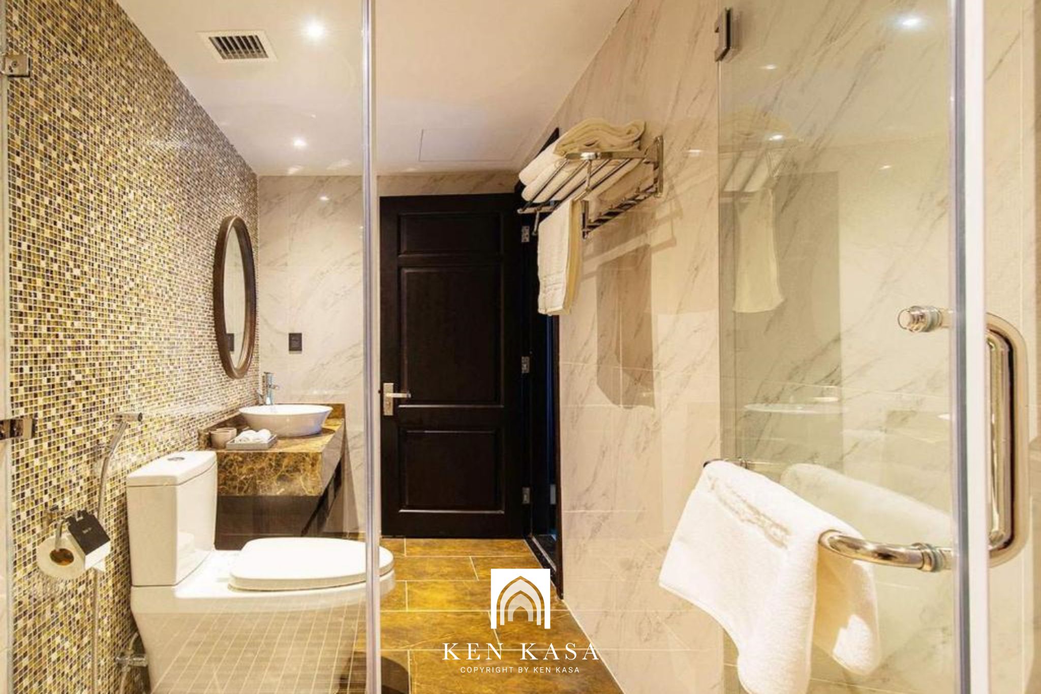phòng tắm của Silkian Hoi An Hotel & Spa